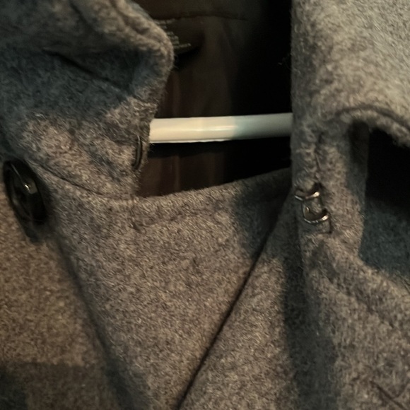 H & M Mens wool-blend grey coat, double breasted - Picture 9 of 9